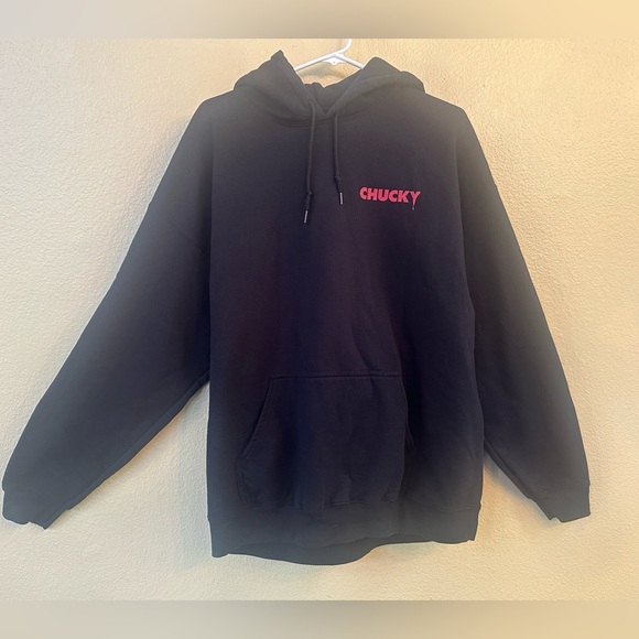 Universal Studios Chuckie- Child’s Play 2 Movie Promo Graphic Hoodie Size XL EUC - Picture 3 of 4